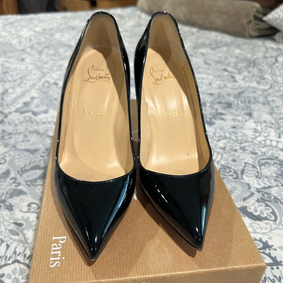 Christian Louboutin Glossy Black Heels - Picture 3 of 11